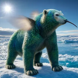 Hummingbird + Polar bear